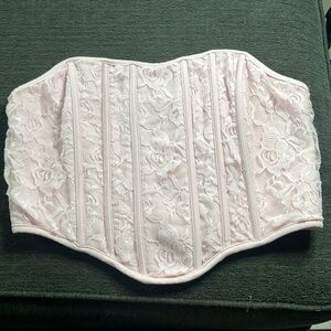 Forever 21 Pink Corset Tube Top